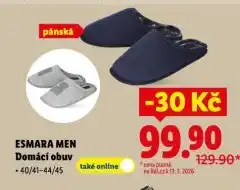 Lidl Domácí obuv nabídka