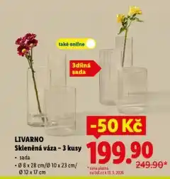 Lidl Skleněná váza nabídka