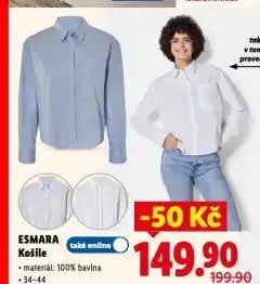 Lidl Košile nabídka
