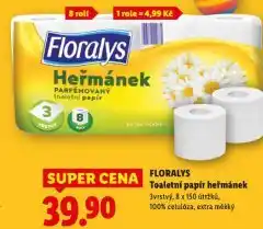 Lidl Floralys toaletní papír nabídka