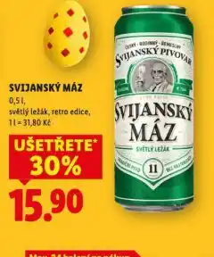 Lidl Pivo svijanský máz nabídka