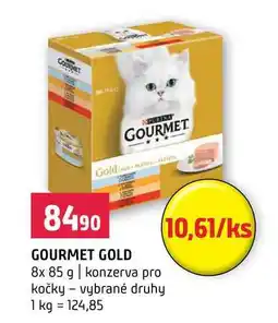 Terno GOURMET GOLD 8x 85 g konzerva pro kočky vybrané druhy nabídka