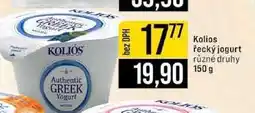 Jip Kolios řecký jogurt různé druhy nabídka