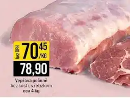 Jip Vepřová pečeně bez kosti, s řetízkem cca 4 kg 1kg nabídka
