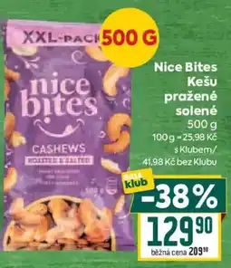 Billa Nice Bites Kešu pražené solené nabídka