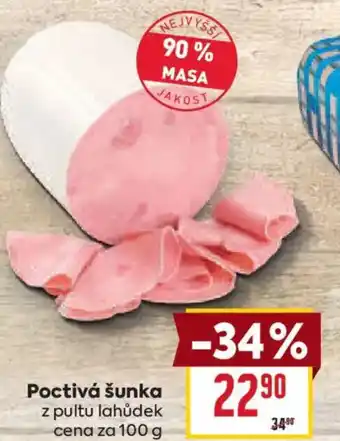 Billa Poctivá šunka nabídka