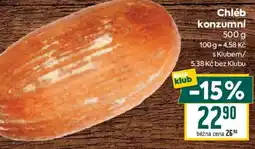 Billa Chléb konzumní nabídka