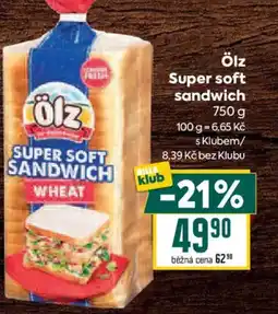 Billa Ölz Super soft sandwich nabídka