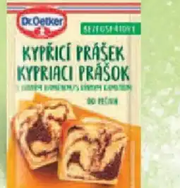 Billa Dr. Oetker Kypřicí prášek s vinným kamenem nabídka