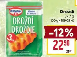 Billa Dr.Oetker Droždí nabídka