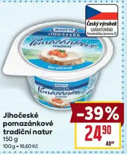 Billa Madeta Jihočeské pomazánkové tradiční natur nabídka