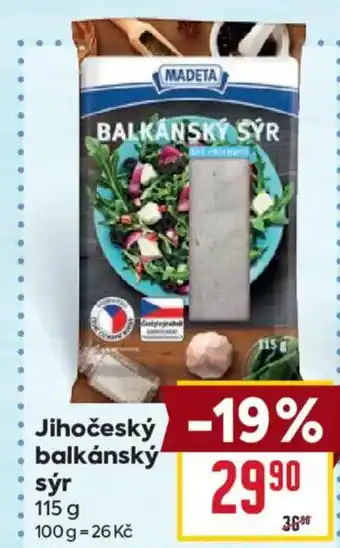 Billa Madeta Jihočeský balkánský sýr nabídka