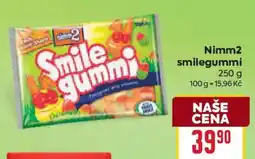 Billa Nimm2 smilegummi nabídka