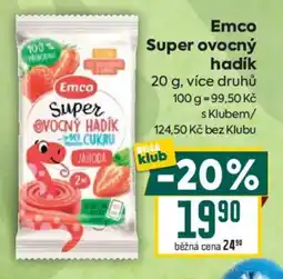 Billa Emco Super ovocný hadík nabídka