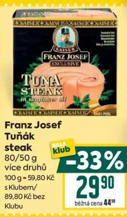Billa Franz josef Tunak steak nabídka