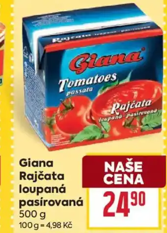 Billa Giana Rajčata loupaná pasírovaná nabídka