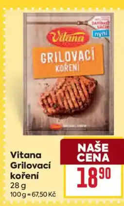 Billa Vitana Grilovací koření nabídka