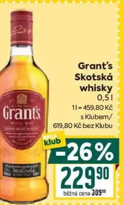 Billa Grant's Skotská whisky nabídka
