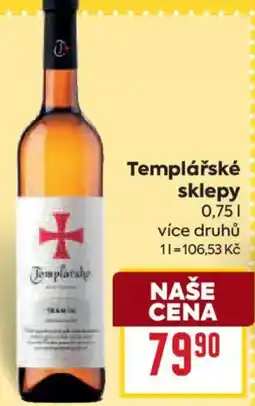 Billa Templářské sklepy nabídka
