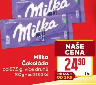 Billa Milka Čokoláda nabídka