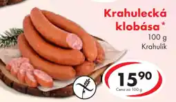 CBA Krahulecká klobása nabídka