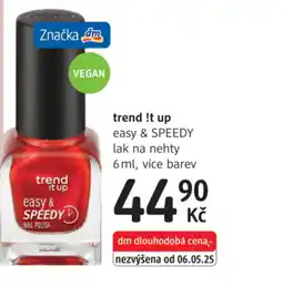 dm drogerie Trend !t up easy & SPEEDY lak na nehty nabídka