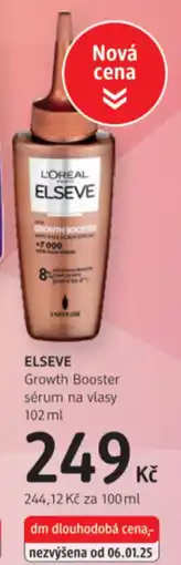dm drogerie ELSEVE Growth Booster sérum na vlasy nabídka
