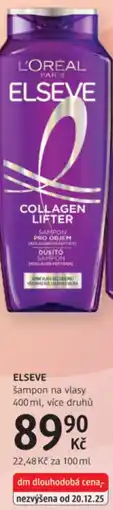 dm drogerie ELSEVE šampon na vlasy nabídka