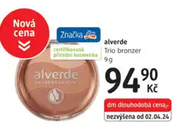 dm drogerie Alverde Trio bronzer nabídka