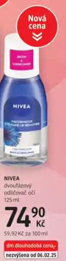 dm drogerie NIVEA dvoufázový odličovač očí nabídka