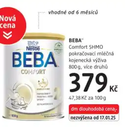 dm drogerie BEBA Comfort SHMO pokračovací mléčná kojenecká výživa nabídka