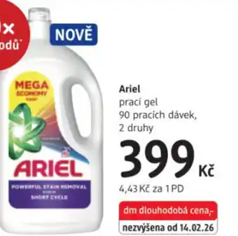 dm drogerie Ariel prací gel nabídka
