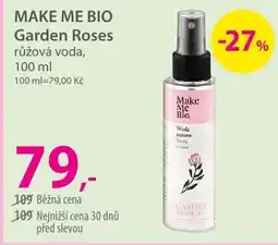 Hebe MAKE ME BIO Garden Roses růžová voda nabídka