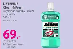 Hebe LISTERINE Clean & Fresh ústní voda na zuby (nejen) s rovnátky nabídka