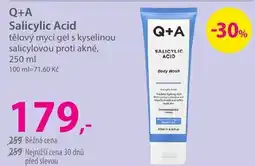 Hebe Q+A Salicylic Acid tělový mycí gel s kyselinou nabídka