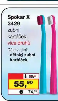 Barvy a laky drogerie Spokar X 3429 zubní kartáček nabídka