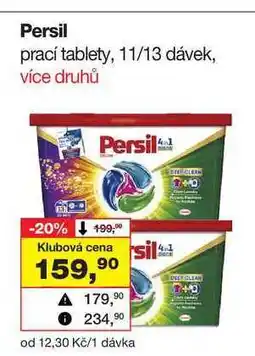 Barvy a laky drogerie Persil prací tablety, 11/13 dávek nabídka