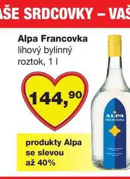 Barvy a laky drogerie Francovka lihový bylinný roztok nabídka
