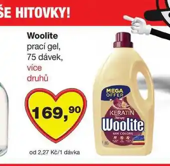 Barvy a laky drogerie Woolite prací gel, 75 dávek nabídka