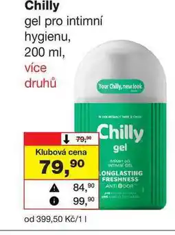 Barvy a laky drogerie Chilly gel pro intimní hygienu nabídka