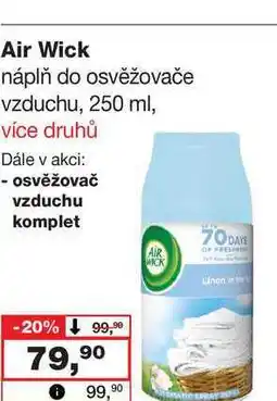 Barvy a laky drogerie Air Wick náplň do osvěžovače vzduchu nabídka