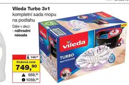 Barvy a laky drogerie Vileda Turbo 3v1 kompletní sada mopu na podlahu nabídka