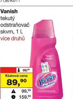 Barvy a laky drogerie Vanish tekutý odstraňovač skvrn nabídka