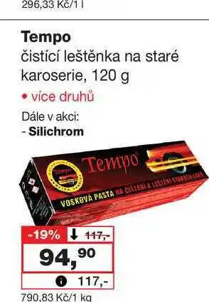 Barvy a laky drogerie Tempo čistící leštěnka na staré karoserie nabídka