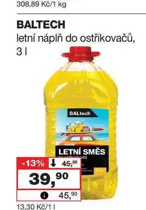Barvy a laky drogerie BALTECH letní náplň do ostřikovačů nabídka