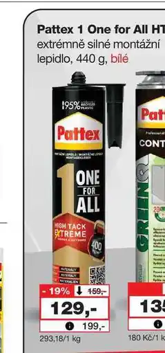 Barvy a laky drogerie Pattex 1 One for All HT extrémně silné montážní lepidlo nabídka
