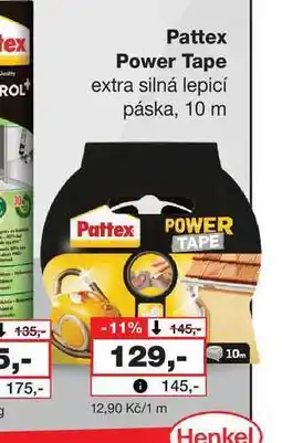 Barvy a laky drogerie Pattex Power Tape extra silná lepicí páska, 10 m nabídka