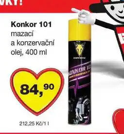 Barvy a laky drogerie Konkor 101 mazací a konzervační olej nabídka