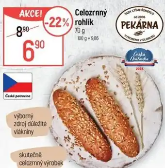 Globus Celozrnný rohlík nabídka