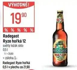 Globus Radegast Ryze hořká 12 světlý ležák nabídka